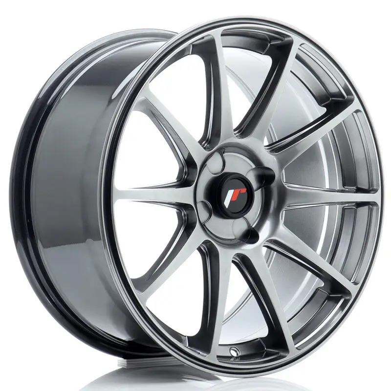 Populaire Japan Racing JR-11 18x8.5" (4 trous - sur mesure) ET20-40, Hyper Black