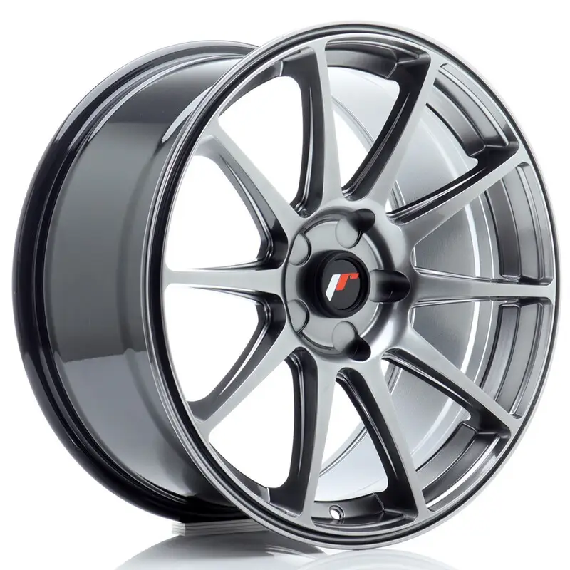 Japan Racing JR-11 18x8.5" (5 trous - sur mesure) ET20-40, Hyper Black Soldes