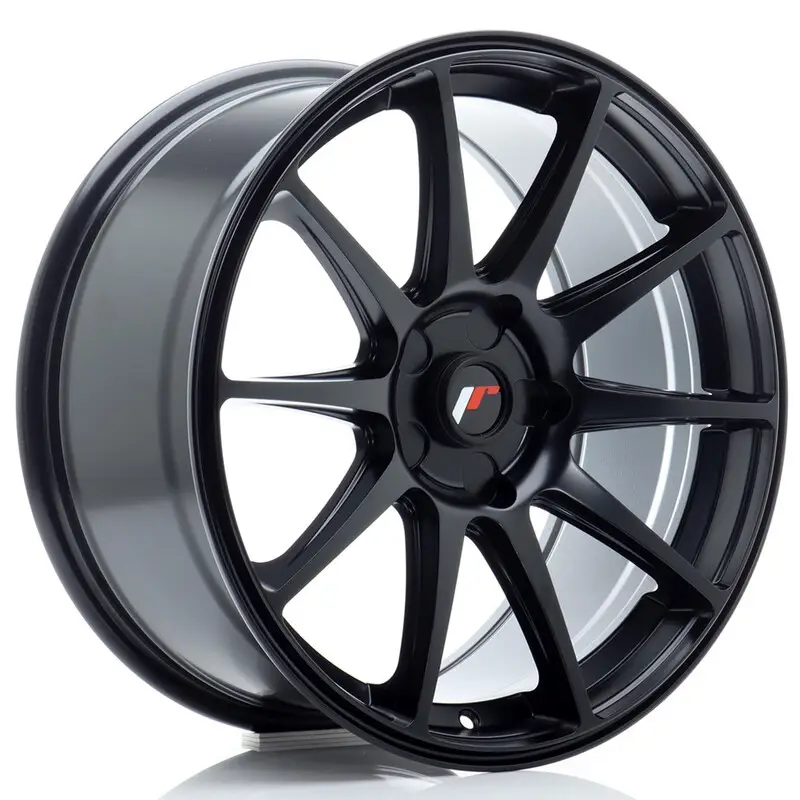 Japan Racing JR-11 18x8.5" (5 trous - sur mesure) ET20-40, Noir Mat Expédié Aujourd’hui