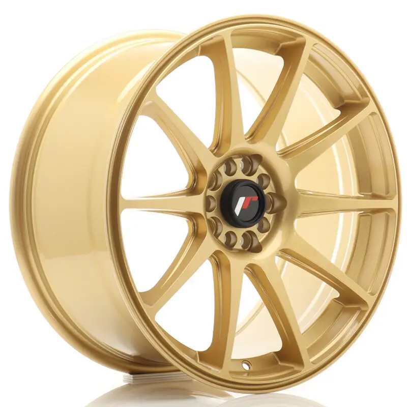 Japan Racing JR-11 18x8.5" 5x100/108 ET35, Or / Doré Jusqu’à Épuisement Des Stocks