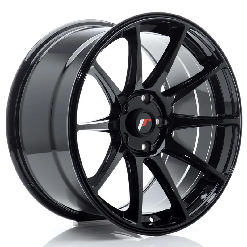Top Vente Japan Racing JR-11 Extreme Concave 18x9.5" 5x120 ET30, Noir Brillant
