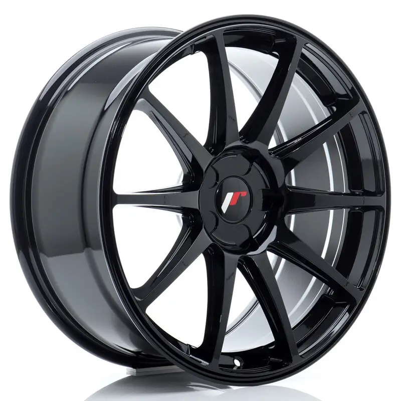 Japan Racing JR-11 19x8.5" (5 trous - sur mesure) ET20-42, Noir Brillant Prix Choc