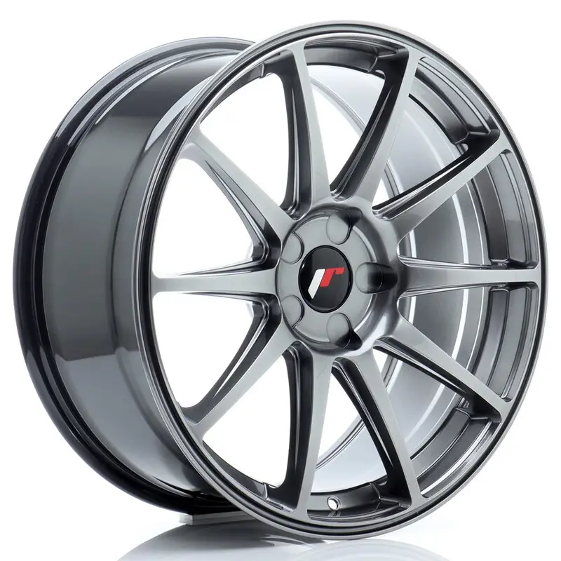 Japan Racing JR-11 19x8.5" (5 trous - sur mesure) ET20-42, Hyper Black Offre Spéciale