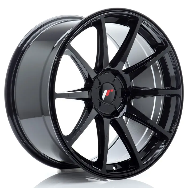 Super Prix Japan Racing JR-11 Extreme Concave 19x9.5" (5 trous - sur mesure) ET15-35, Noir Brillant