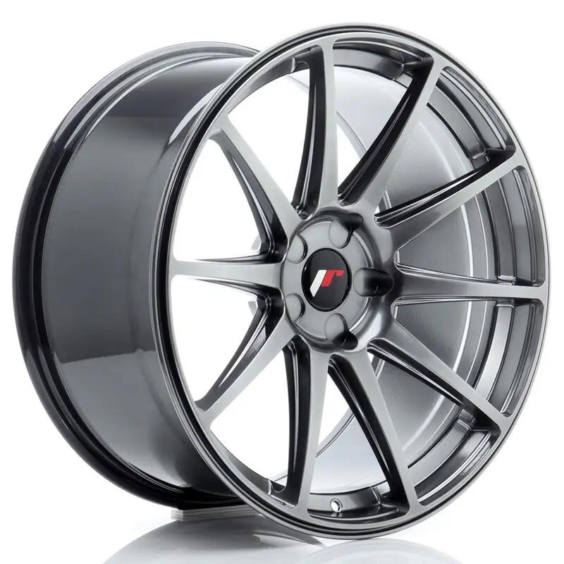 Japan Racing JR-11 Extreme Concave 20x10" (5 trous - sur mesure) ET20-40, Hyper Black Prix Choc