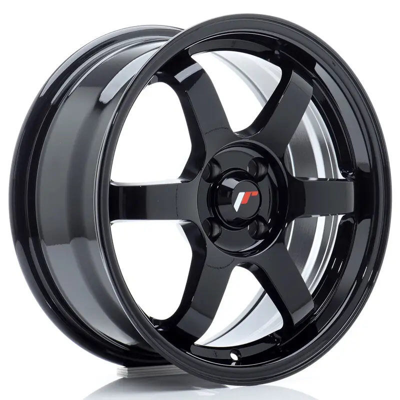 Super Prix Japan Racing JR-3 16x7" 4x100 ET25, Noir Brillant