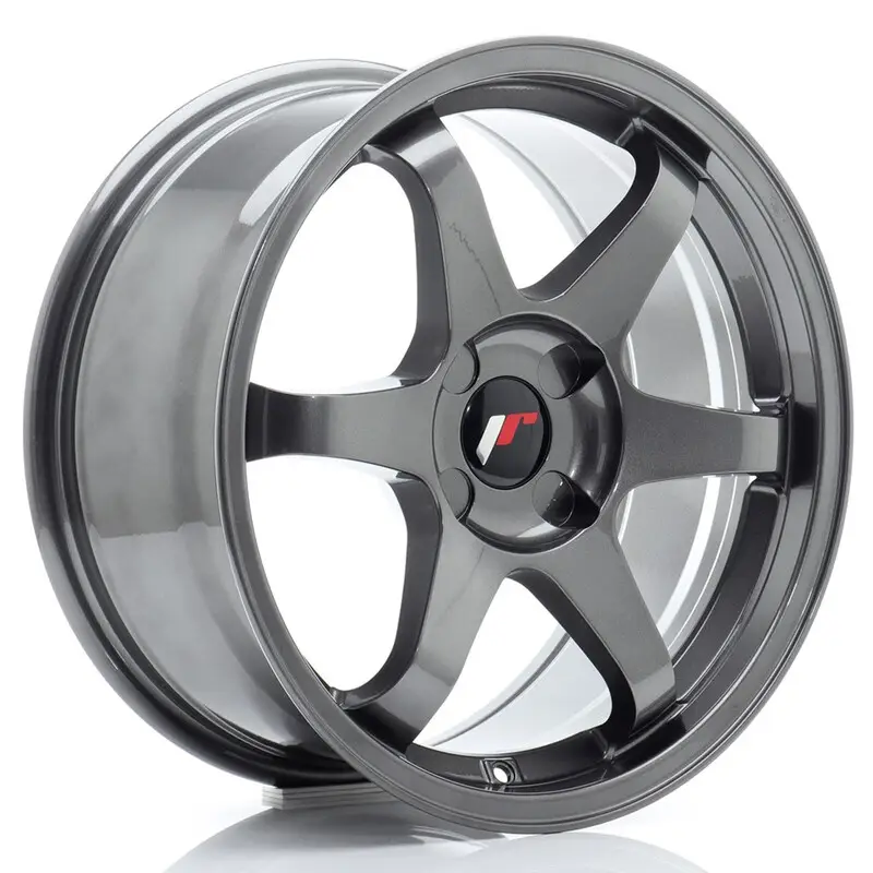 Japan Racing JR-3 17x8" (4 trous - sur mesure) ET20-35, Gunmetal Authentique