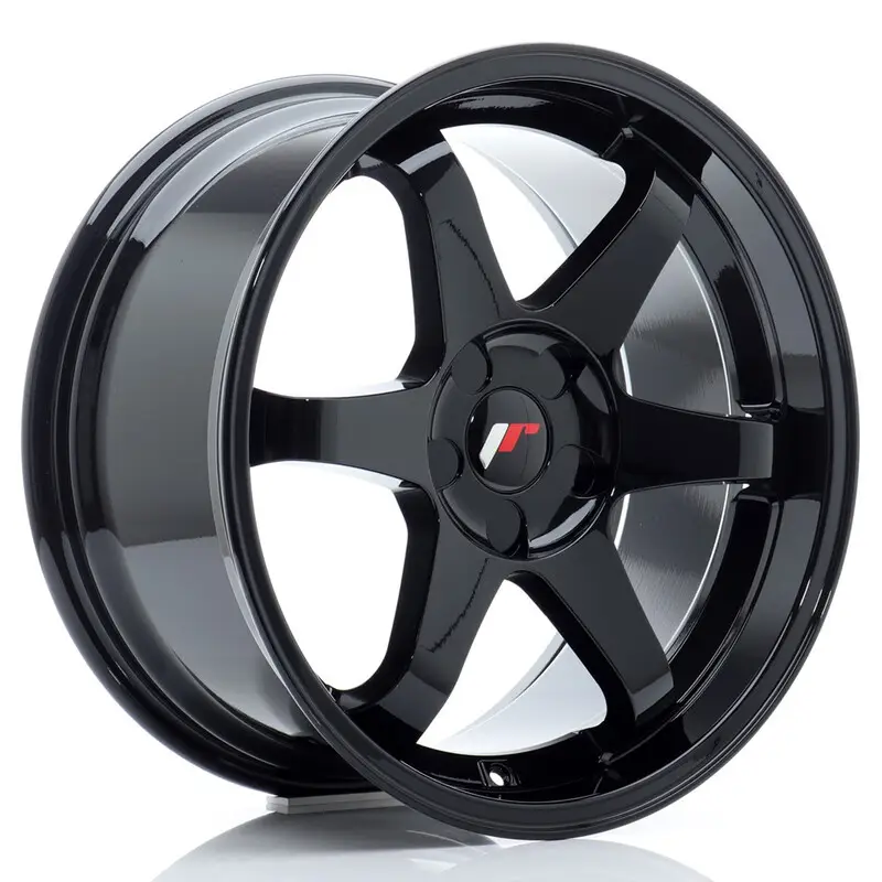 Produit De Marque Japan Racing JR-3 Extreme Concave 18x9" (5 trous - sur mesure) ET15-40, Noir Brillant