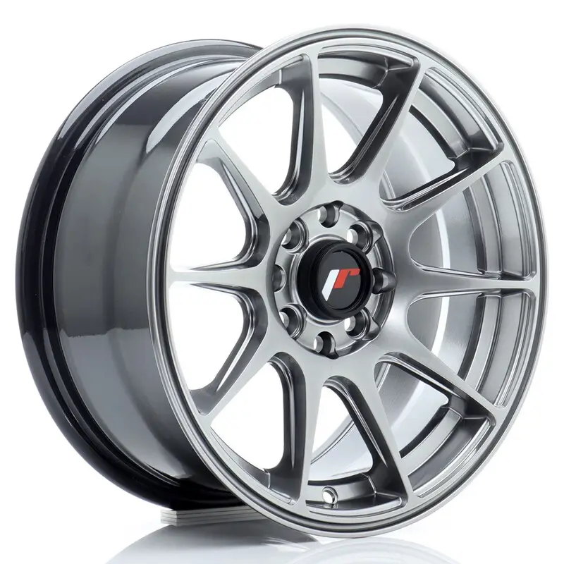 Japan Racing JR-11 15x7" 4x100/108 ET30, Hyper Black Commander Vite