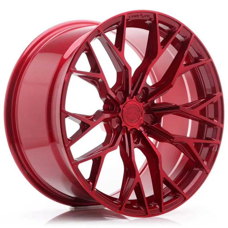 Retour Gratuit Concaver CVR1 20x10.5" (5 trous - sur mesure) ET15-45, Rouge Candy
