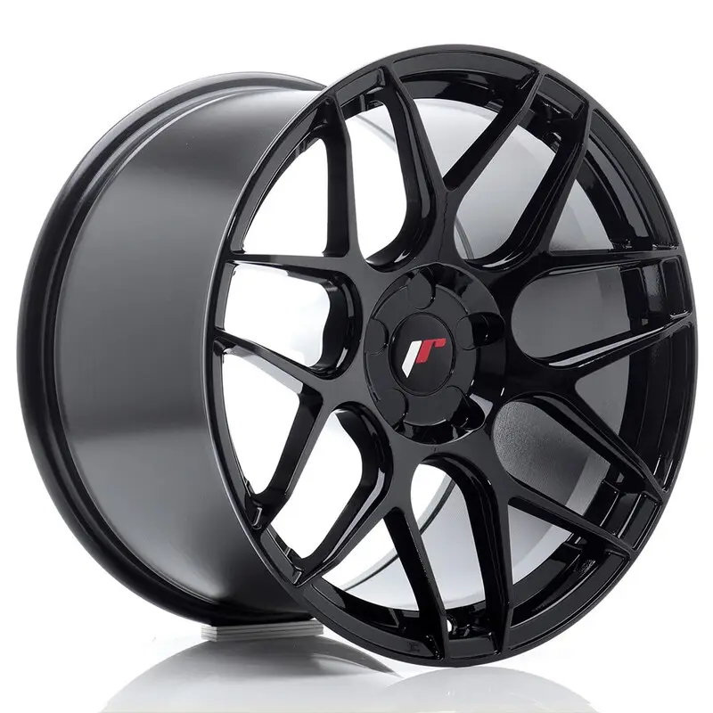 Japan Racing JR-18 Extreme Concave 18x10.5" (5 trous - sur mesure) ET0-25, Noir Brillant Jusqu’à Épuisement Des Stocks