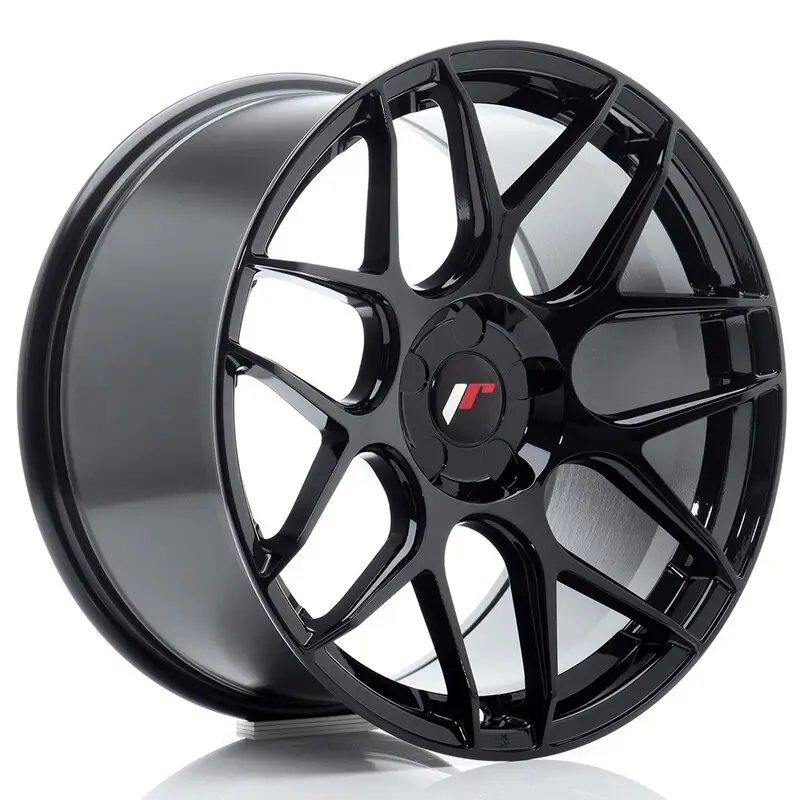 Japan Racing JR-18 Extreme Concave 18x9.5" (5 trous - sur mesure) ET20-43, Noir Brillant Meilleure Vente