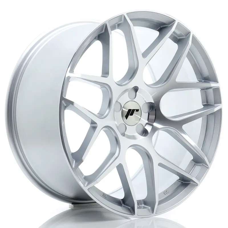 Remise Japan Racing JR-18 Extreme Concave 20x9.5" (5 trous - sur mesure) ET20-35, Gris Argenté Poli