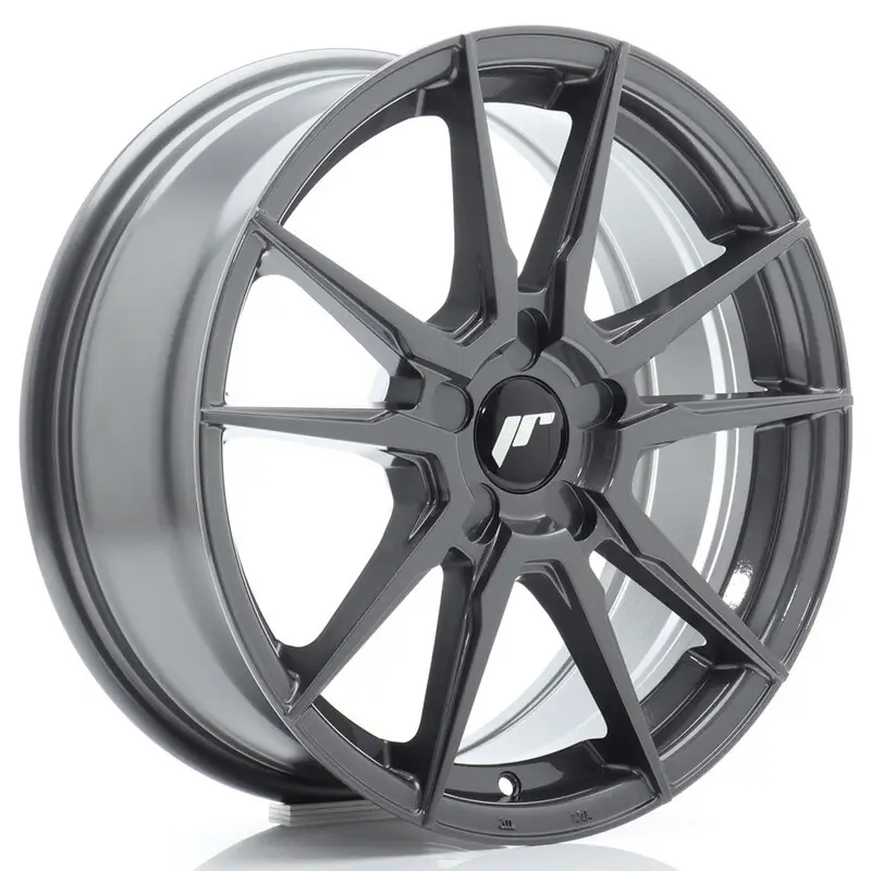 Dernière Chance Japan Racing JR-21 17x7" (5 trous - sur mesure) ET20-40, Hyper Gray