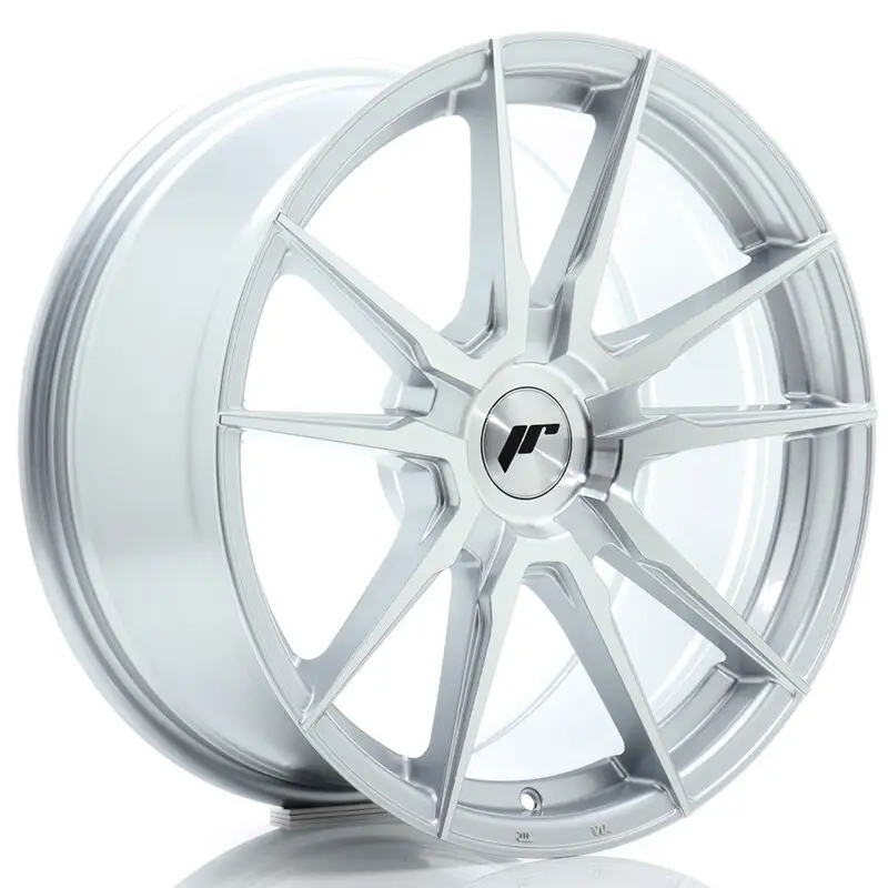 Prix Réduit Japan Racing JR-21 18x8.5" (4 & 5 trous - sur mesure) ET20-45, Gris Argenté Poli
