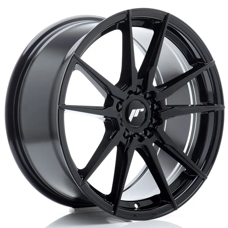 Japan Racing JR-21 18x8.5" 5x112/114.3 ET45, Noir Brillant Top Vente