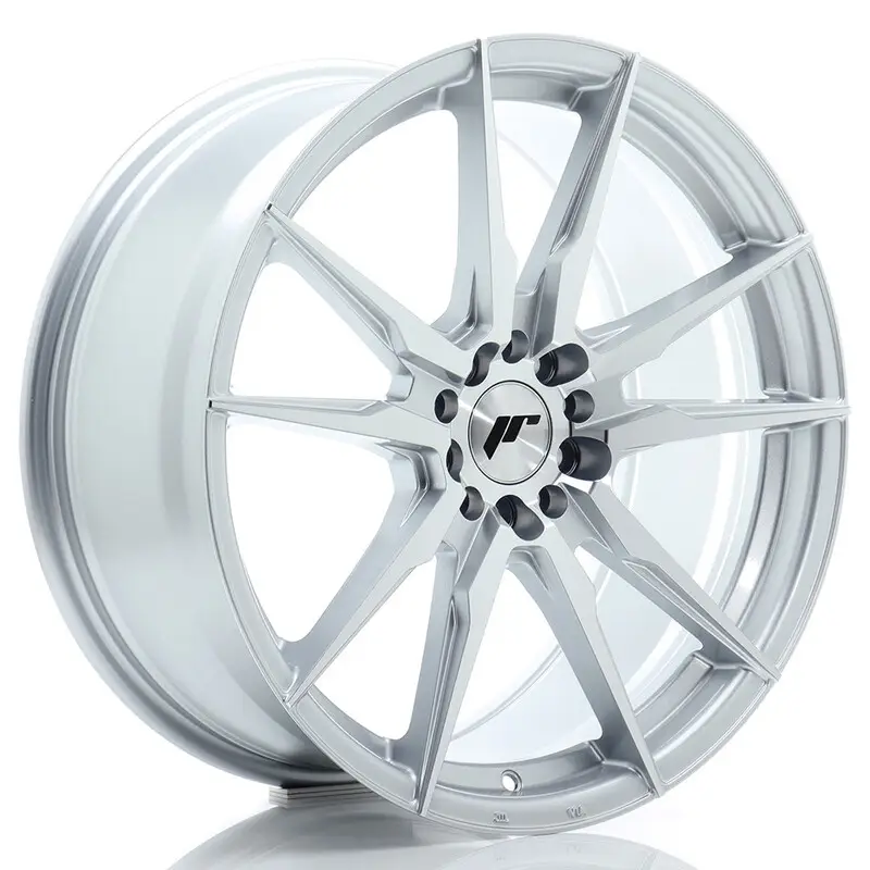 Japan Racing JR-21 19x8.5" 5x112/114.3 ET45, Gris Argenté Poli Nouveauté