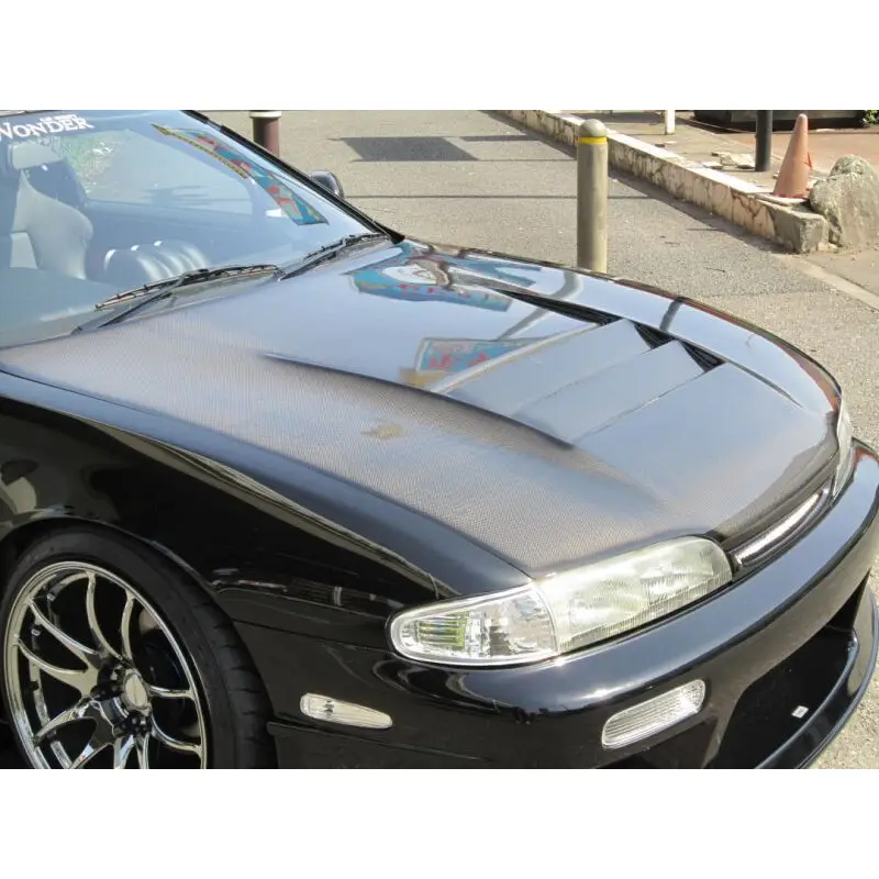 Capot Triple Duct Carbone Car Modify Wonder Glare pour Nissan 200SX S14 Satisfait Ou Remboursé