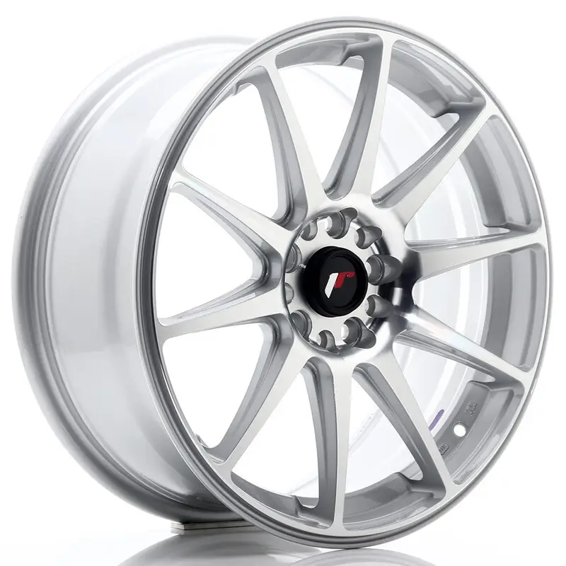 Offre Du Jour Japan Racing JR-11 18x7.5" 5x112/114.3 ET40, Gris Argenté Poli