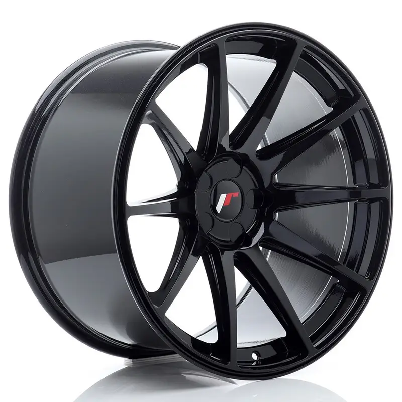 Expédié Aujourd’hui Japan Racing JR-11 Extreme Concave 20x11" (5 trous - sur mesure) ET20-30, Noir Brillant