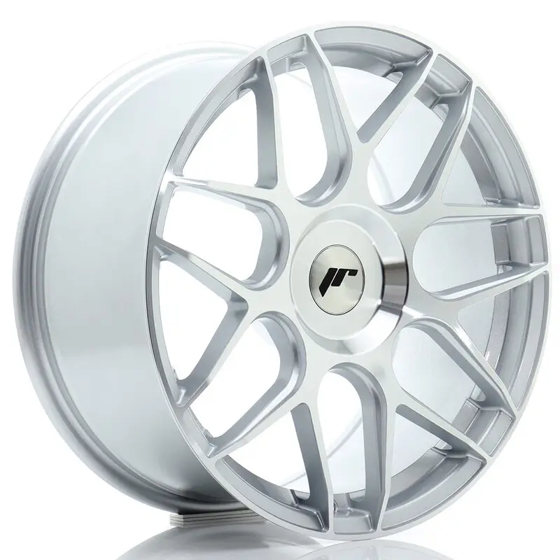 Japan Racing JR-18 18x8.5" (4 & 5 trous - sur mesure) ET20-45, Gris Argenté Achat Immédiat