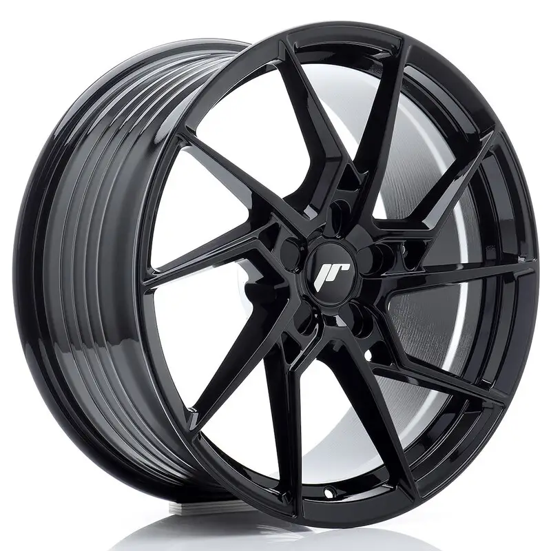 Japan Racing JR-33 19x8.5" (5 trous - sur mesure) ET20-45, Noir Brillant Offre Exclusive