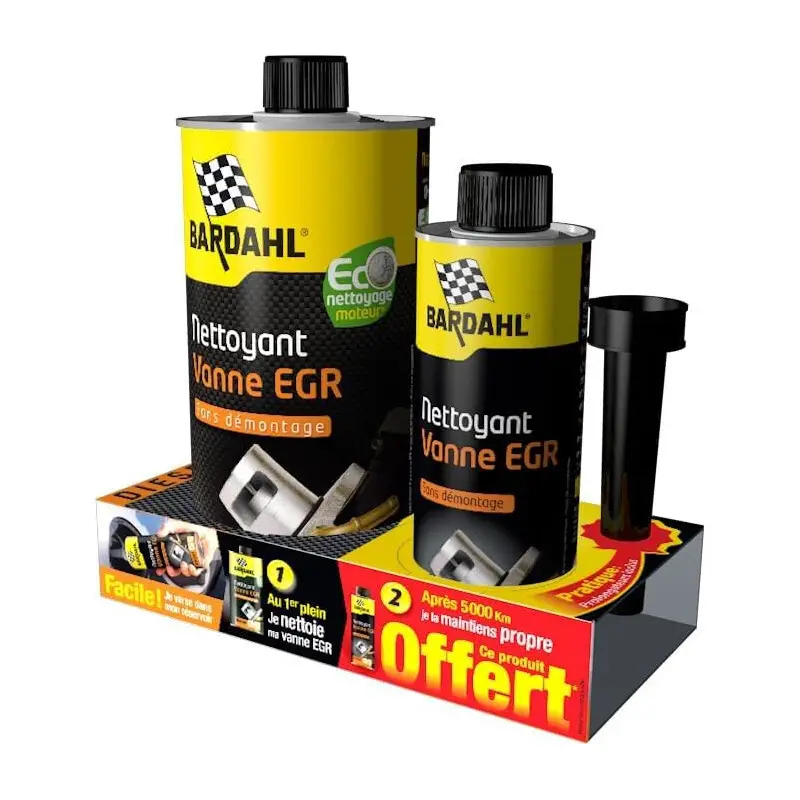 Lot Nettoyant Vanne EGR Diesel Bardahl (1L + 300 ml Offert) Must-Have
