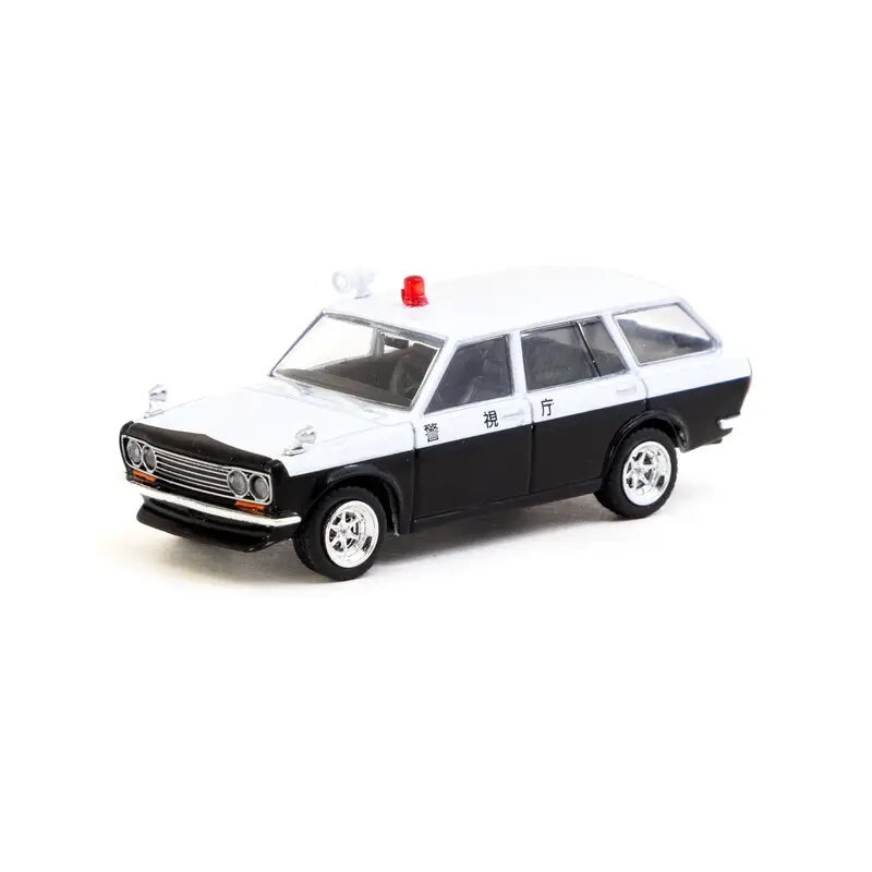 Authentique Tarmac Works 1/64 - Datsun Bluebird 510 Wagon | Japan Police Car