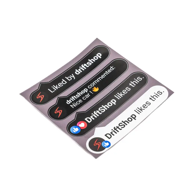 Commander Vite Planche de Stickers "DriftShop likes this"