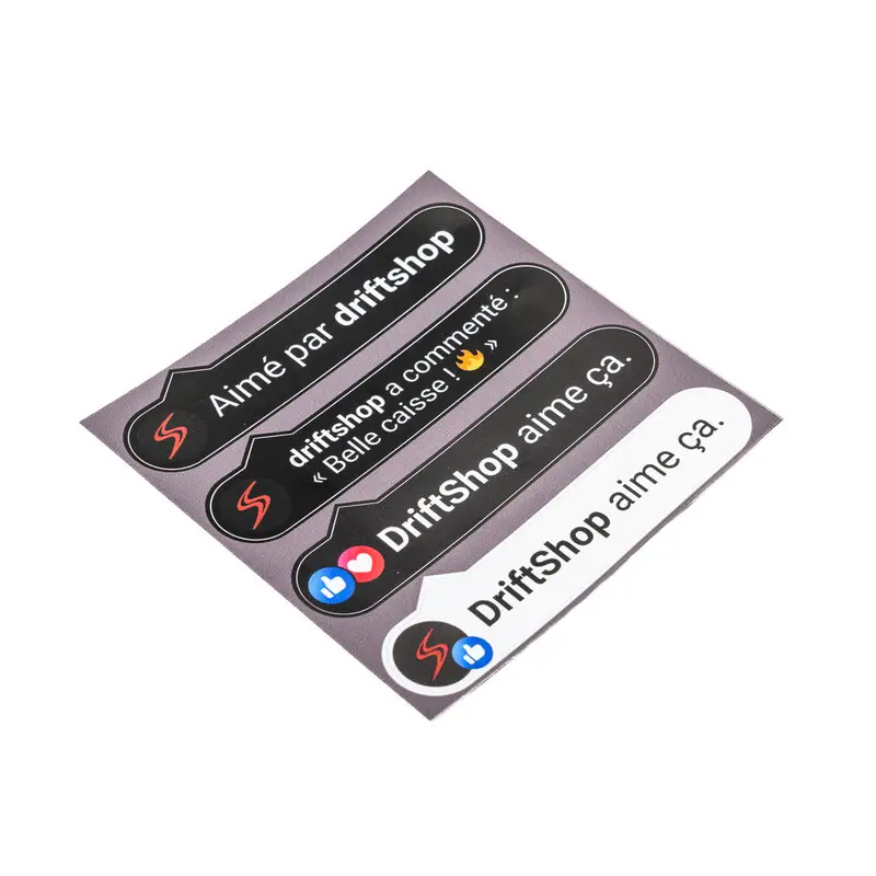 Produit De Marque Planche de Stickers "DriftShop aime ça"