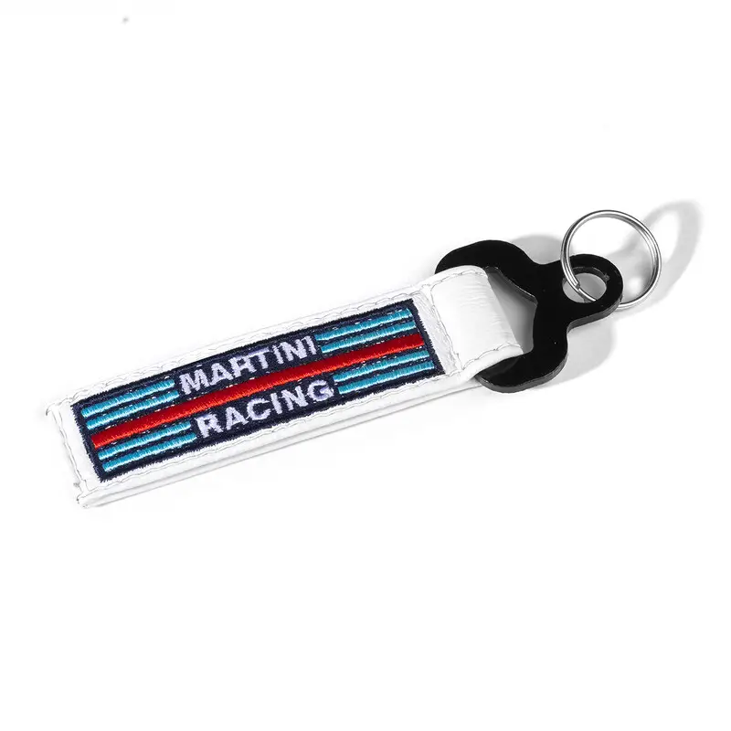 Porte-Clés en Cuir Sparco Martini Racing Blanc Satisfait Ou Remboursé