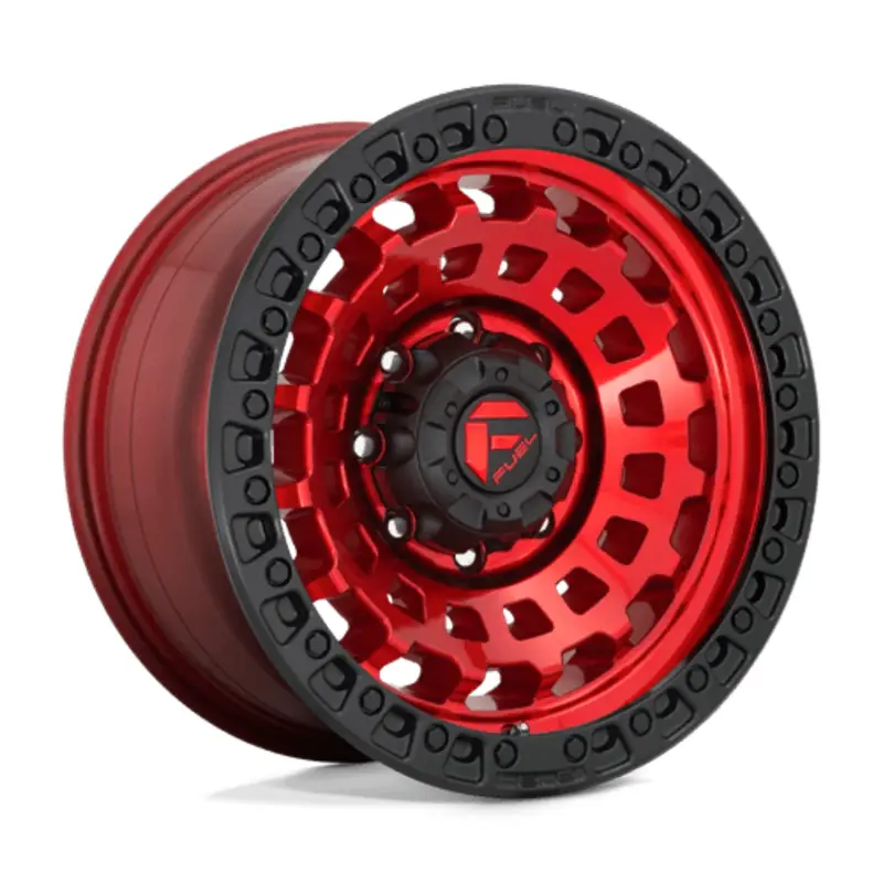 Fuel D632 Zephyr 17X8.5 5x120.65 ET34, Rouge Candy, Anneau Noir Promotion