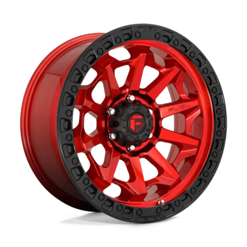 Fuel D695 Covert 20X9 8x165.1 ET1, Rouge Candy, Anneau Noir Prix Bas