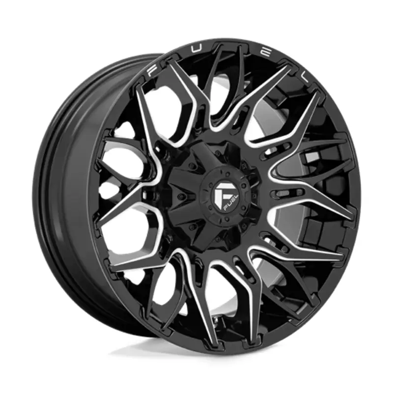 Fuel D769 Twitch 22X10 5x139.7/150 ET-18, Noir Brillant, Branches Usinées Seulement Aujourd’hui