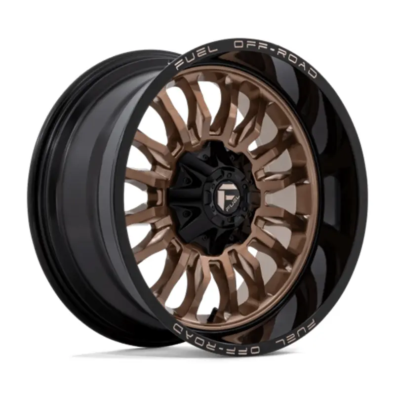 Bon Marché Fuel D797 Arc 20X10 6x135/139.7 ET-18, Bronze Platine, Rebord Noir