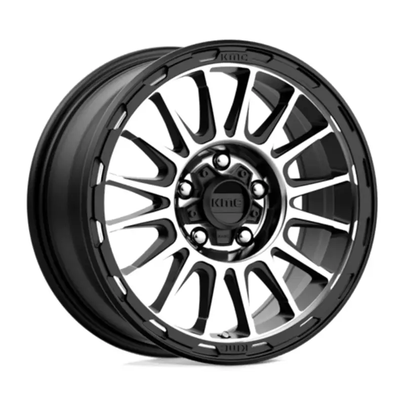 KMC KM542 Impact 16X7 5x110 ET30, Noir Satiné, Branches Polies Commande En Gros