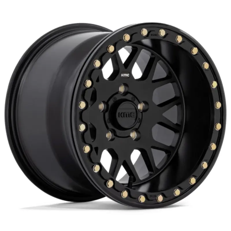 KMC KS235 Grenade UTV Beadlock 15X10 5x114.3 ET0, Noir Satiné Achat Immédiat