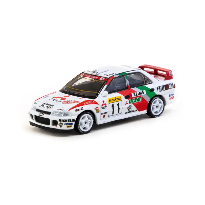 Produit De Marque Tarmac Works 1/64 - Mitsubishi Lancer Evolution II | Rallye de Monte-Carlo 1995