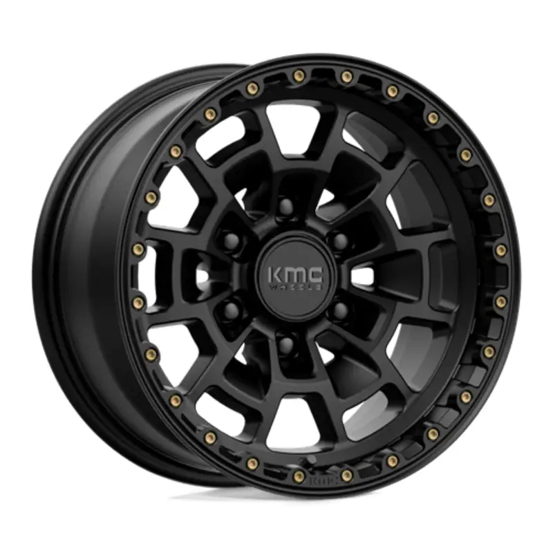 KMC KM718 Summit 17X8.5 5x150 ET0, Noir Satiné Satisfait Ou Remboursé