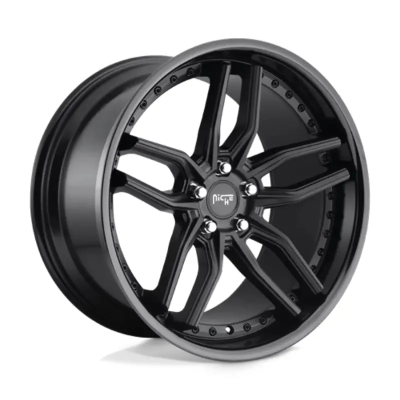 Niche M194 Methos 20X10 5x114.3 ET40, Noir Mat & Brillant Paiement Sécurisé