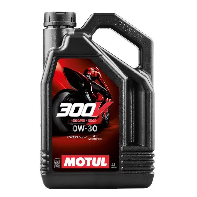 Authentique Huile Moto Motul 300V 4T Road Racing 0W30 (4L)