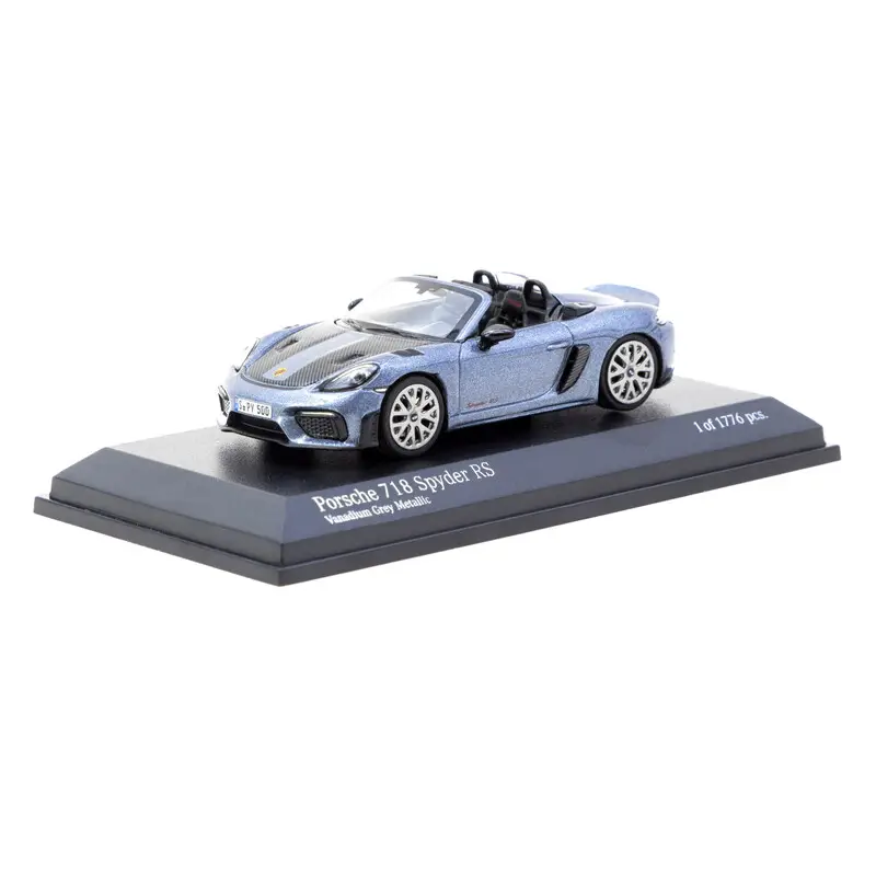 Paiement Sécurisé Tarmac Works 1/64 - Porsche 718 Spyder RS Vanadium Grey Metallic