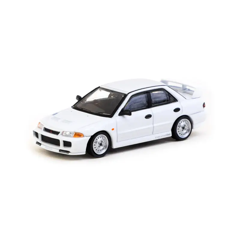 Tarmac Works 1/64 - Mitsubishi Lancer RS Evolution III - Blanc Nouveauté