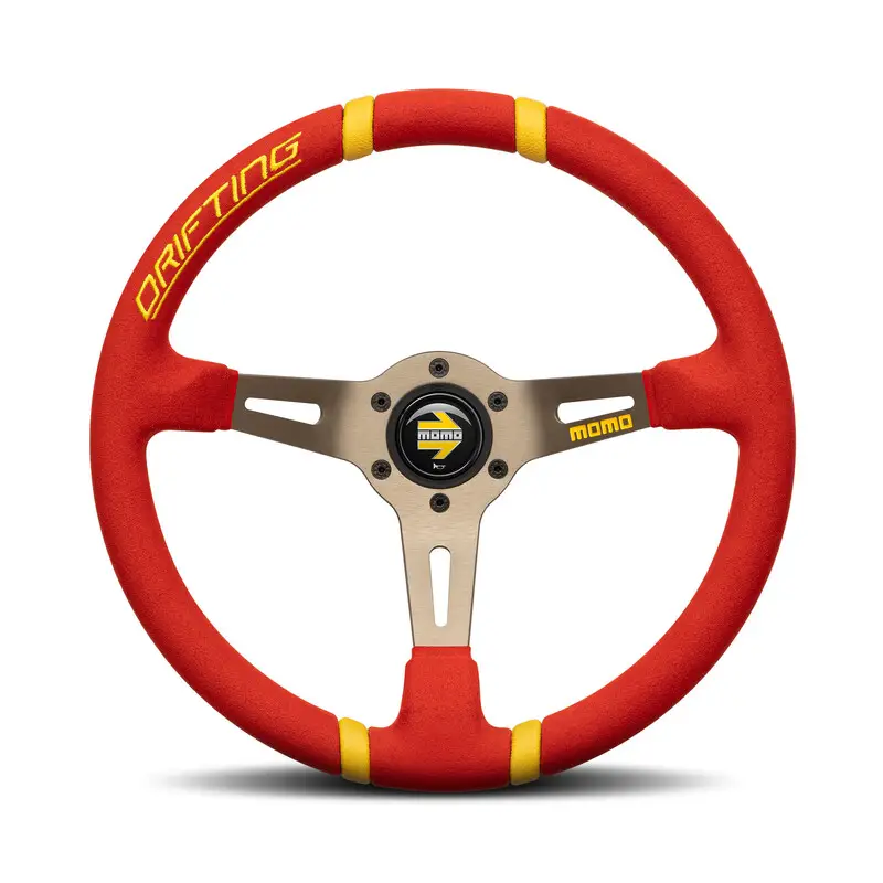 Offre Du Jour Volant Momo Drifting Rouge, Tulipé (90 mm), Microfibre Rouge, Branches Anthracite - 35 cm
