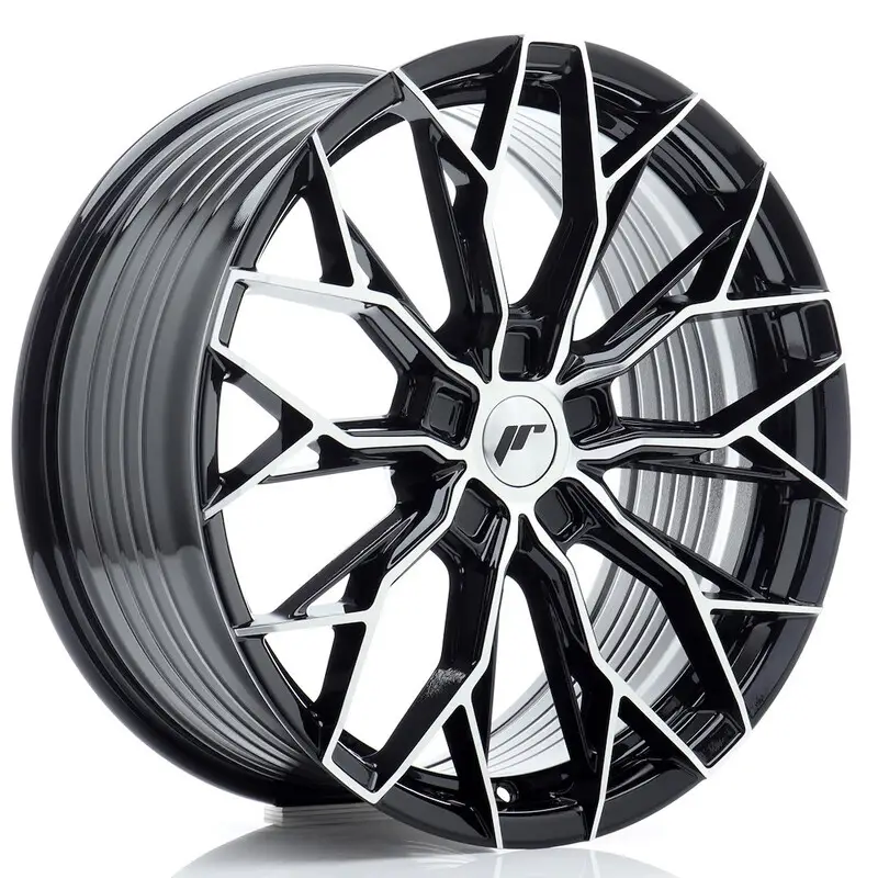 Top Vente Japan Racing JR-49 19x8.5" (5 trous - sur mesure) ET20-45, Noir / Poli