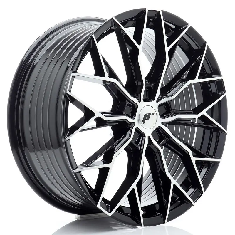 Japan Racing JR-49 20x8.5" (5 trous - sur mesure) ET20-45, Noir / Poli Soldes