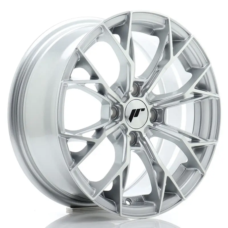 Meilleure Vente Japan Racing JR-49 15x6.5" 4x100 ET35, Gris Argenté / Poli