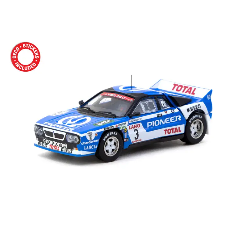 Paiement Sécurisé Tarmac Works 1/64 - Lancia 037 Rally - Ypres 24 Hours Rally 1983 - J.C. Andruet / F. Sappey