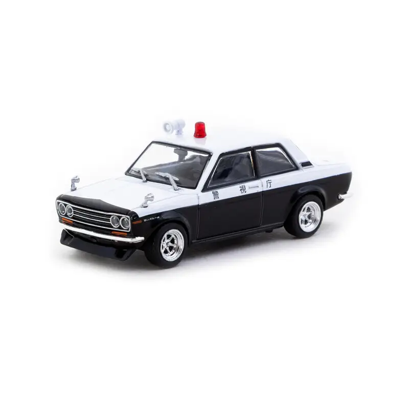 Tarmac Works 1/64 - Datsun 510 - Police Car Dernier Modèle