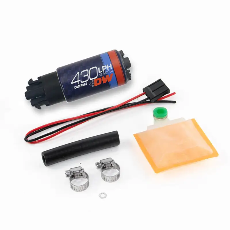 Expédition Rapide Pompe à Essence Deatschwerks DW430C 430 L/h E85, Kit d'Installation Universel, avec Clips